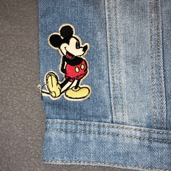 NWT Mickey Mouse Rainbow Flower Jean Vest Size 4-5 - Picture 4 of 8